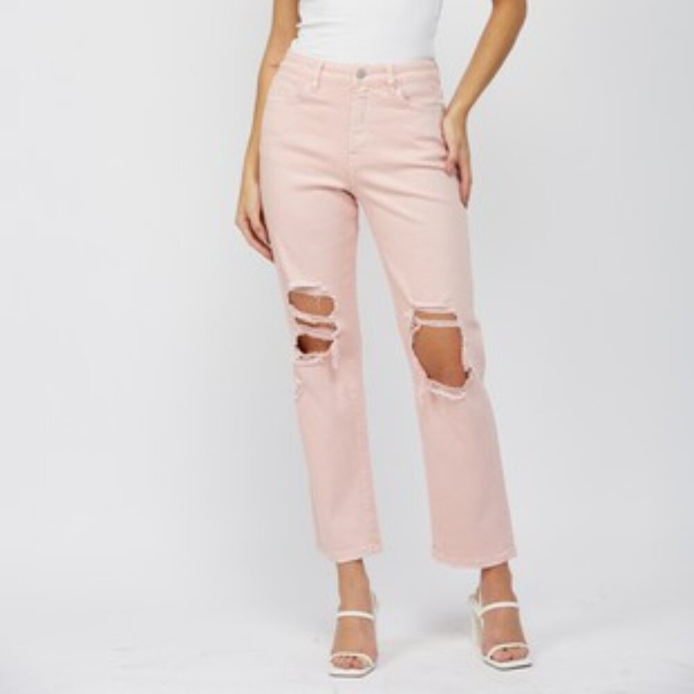 Mica ponk distressed denim